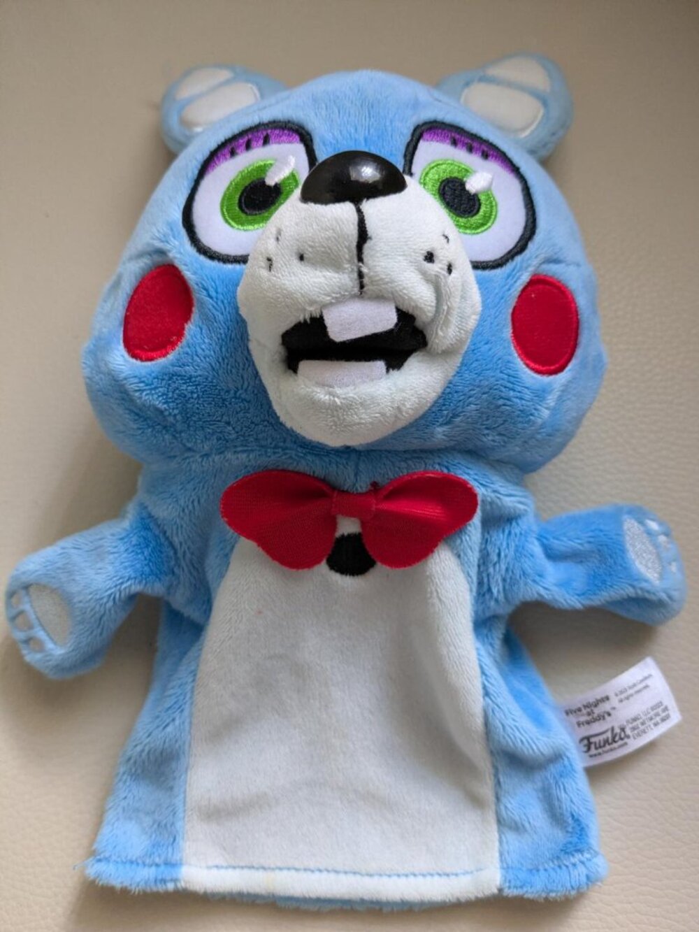 NWOT 12" FNAF 2023 Blue Bonnie Plush Hand puppet Authentic Funko Blue Red Purple